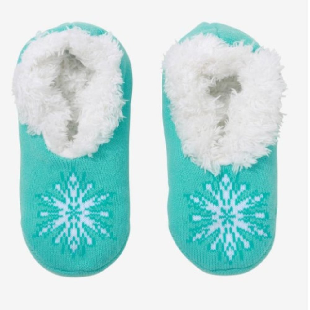 Disney Frozen Snowflake Cozy Slippers NEW